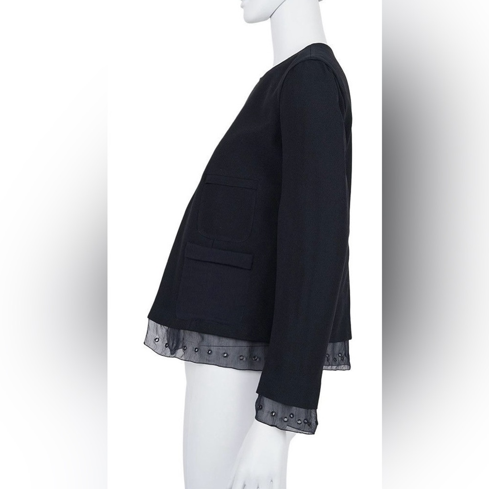 Prada Black Tailored Blazer with Modern Design - Picture 3 of 12